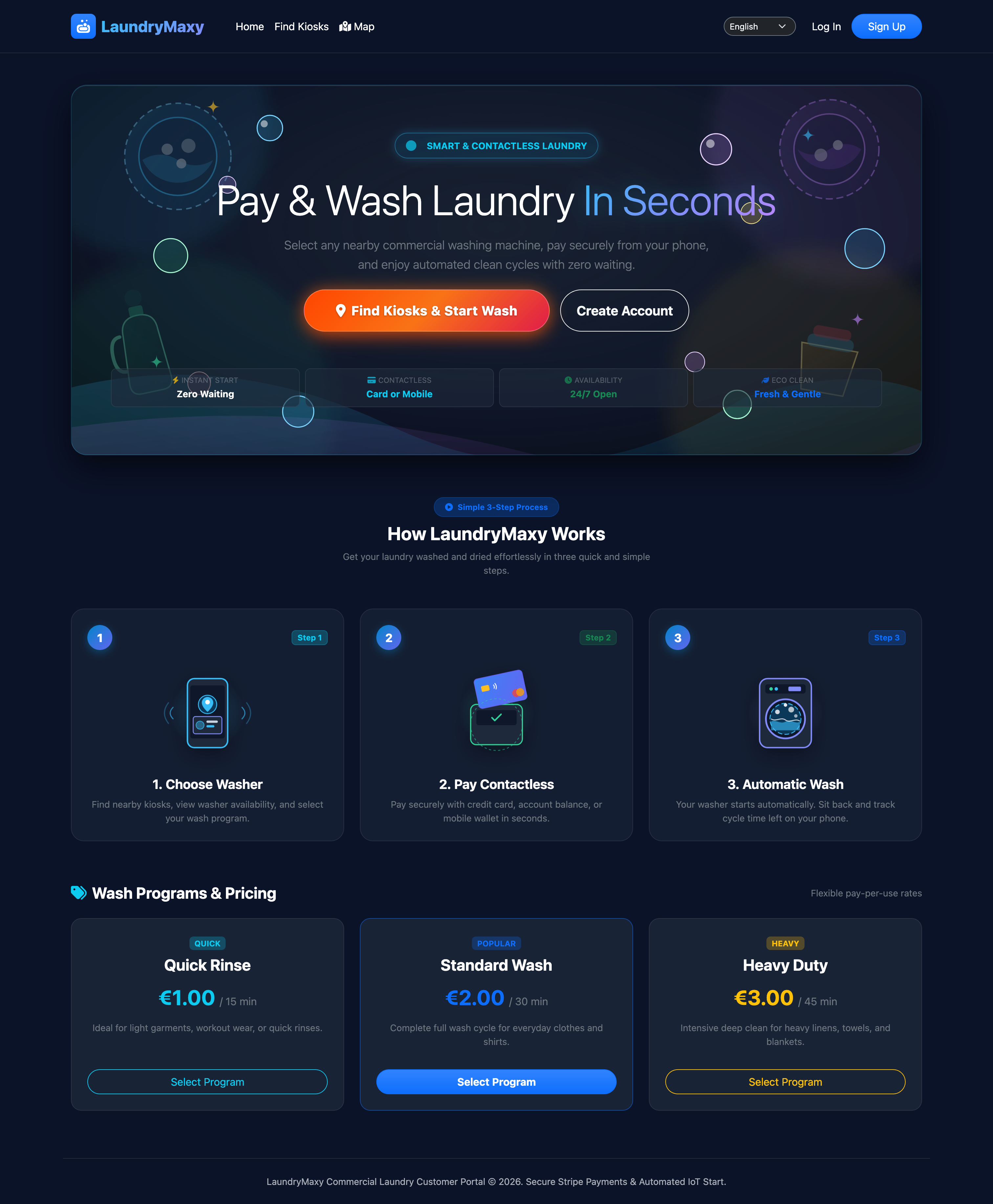 Customer Portal Landing Page