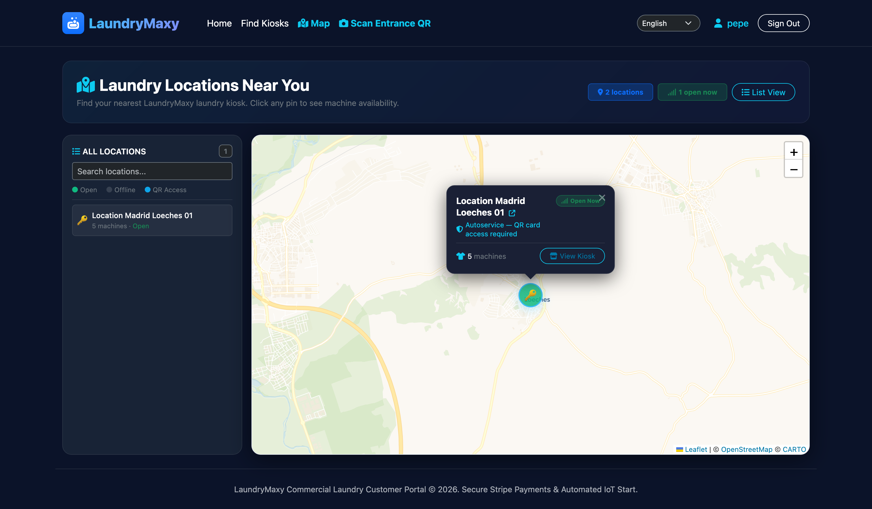 Customer Interactive Kiosks Map