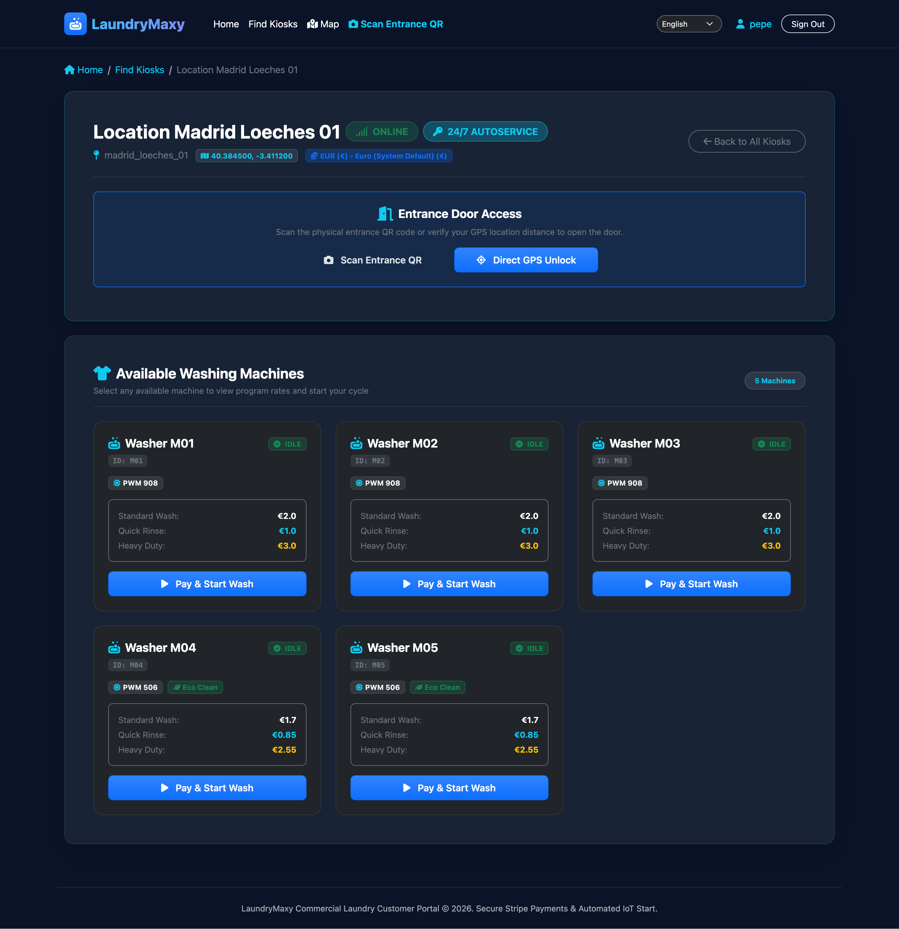 Customer Kiosk Profile