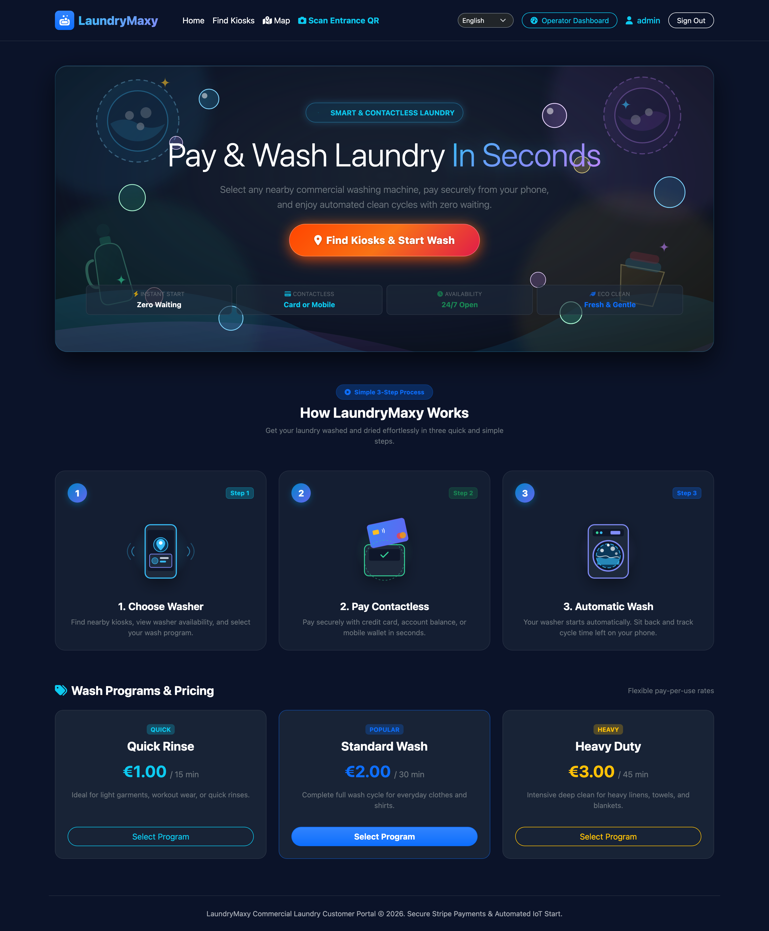 Operator Home Portal