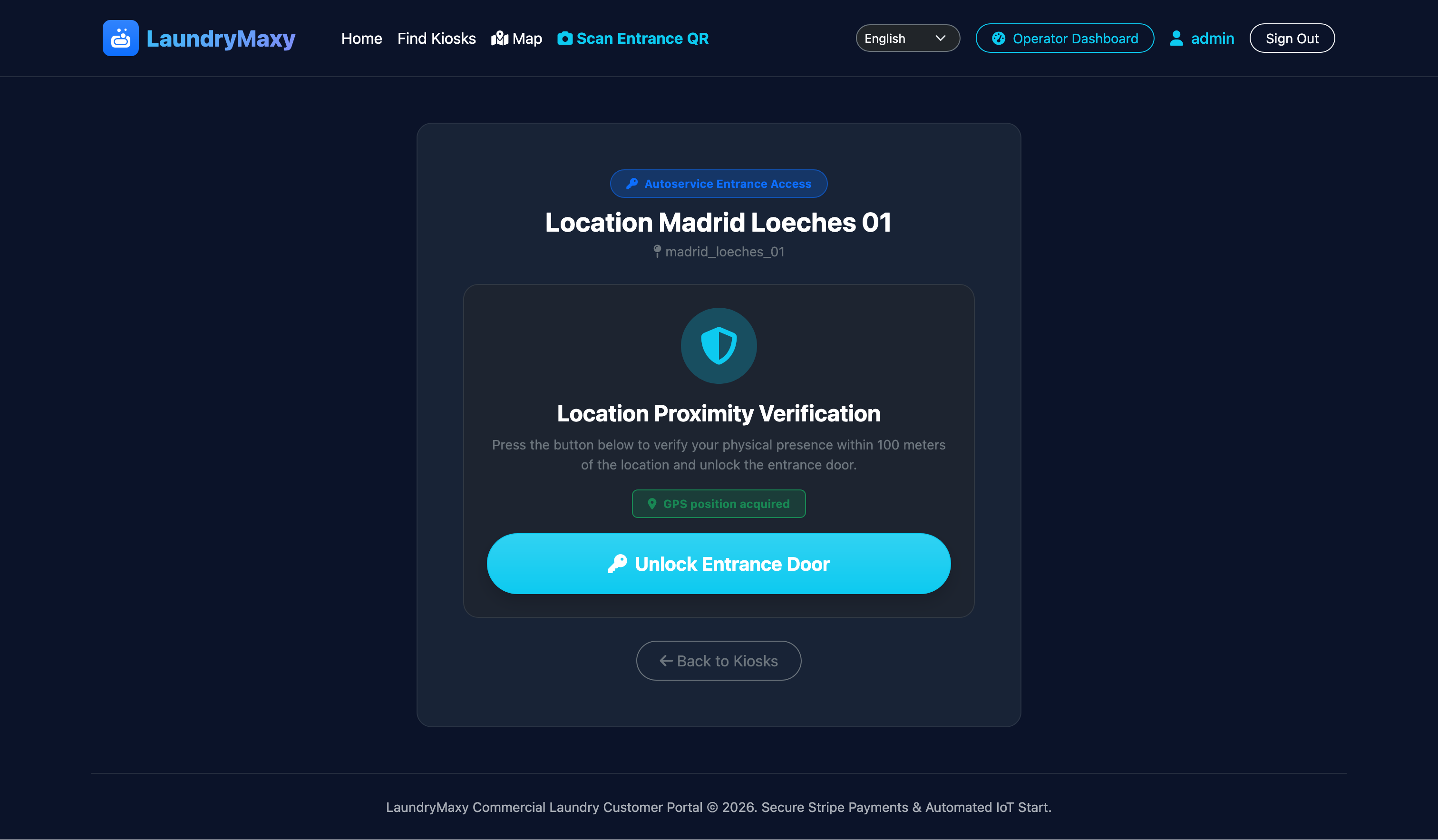 GPS Door Unlock Verification