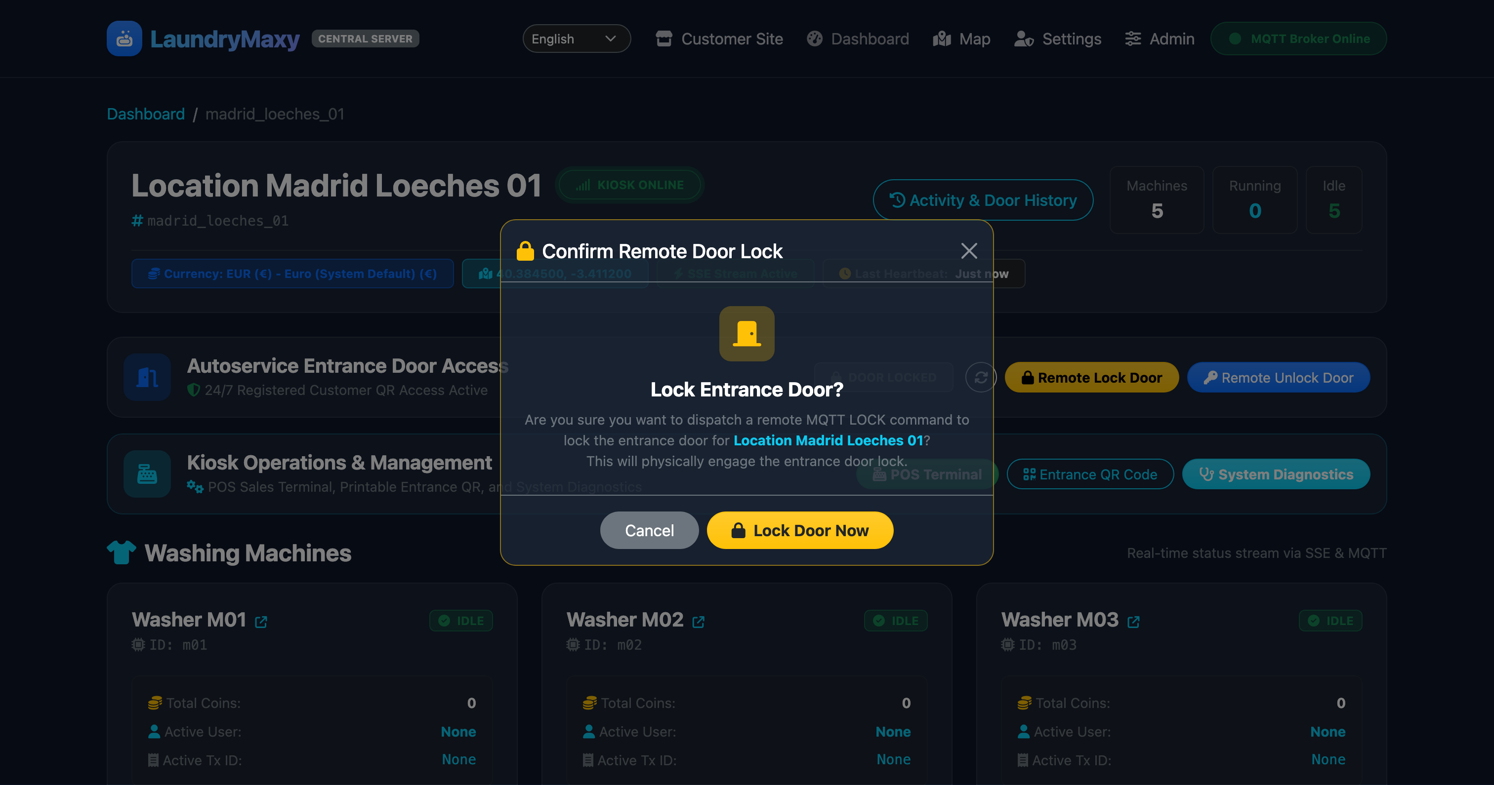 Remote Door Lock Override