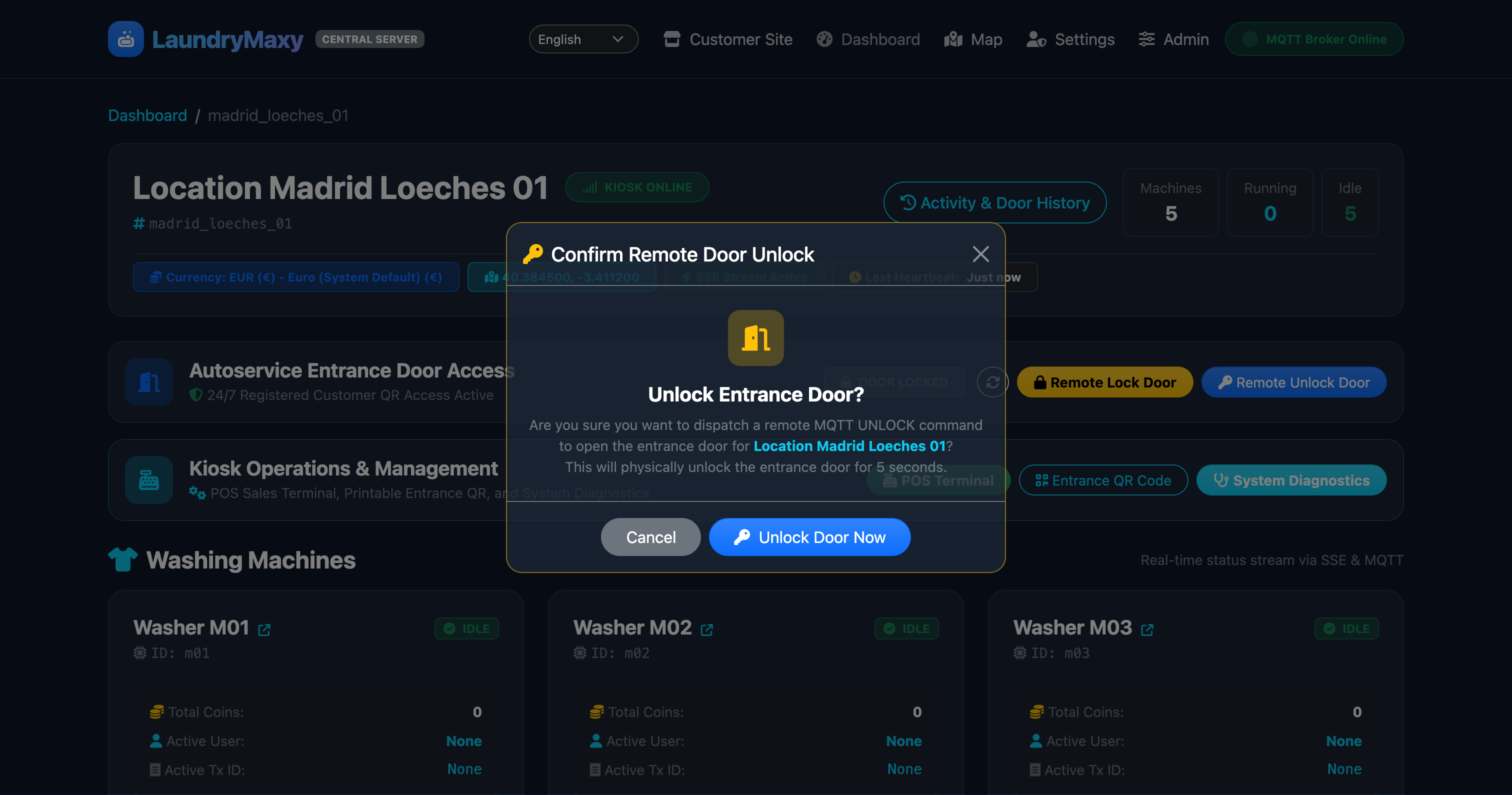 Remote Door Unlock Override