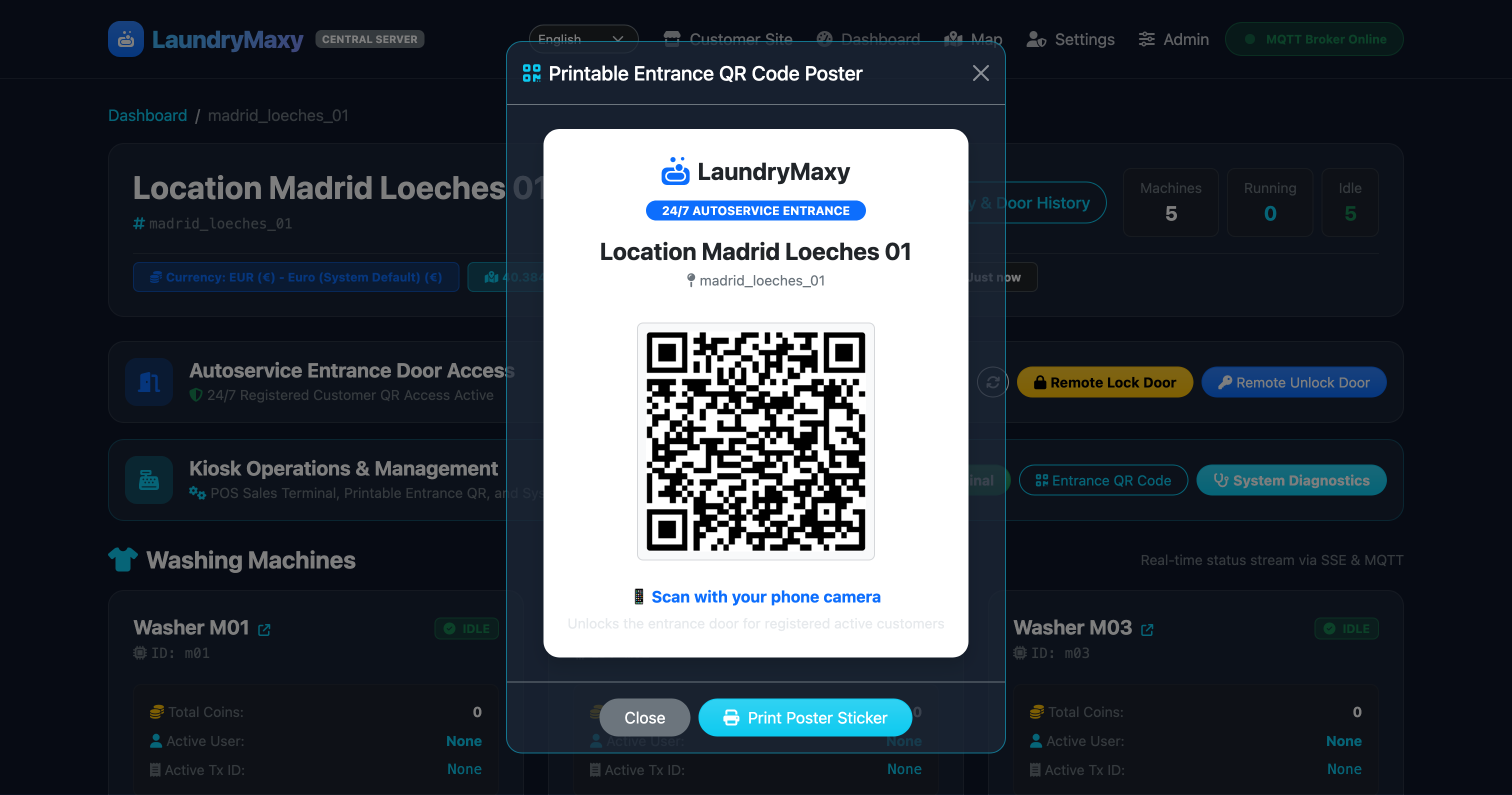 Operator QR Code Generation