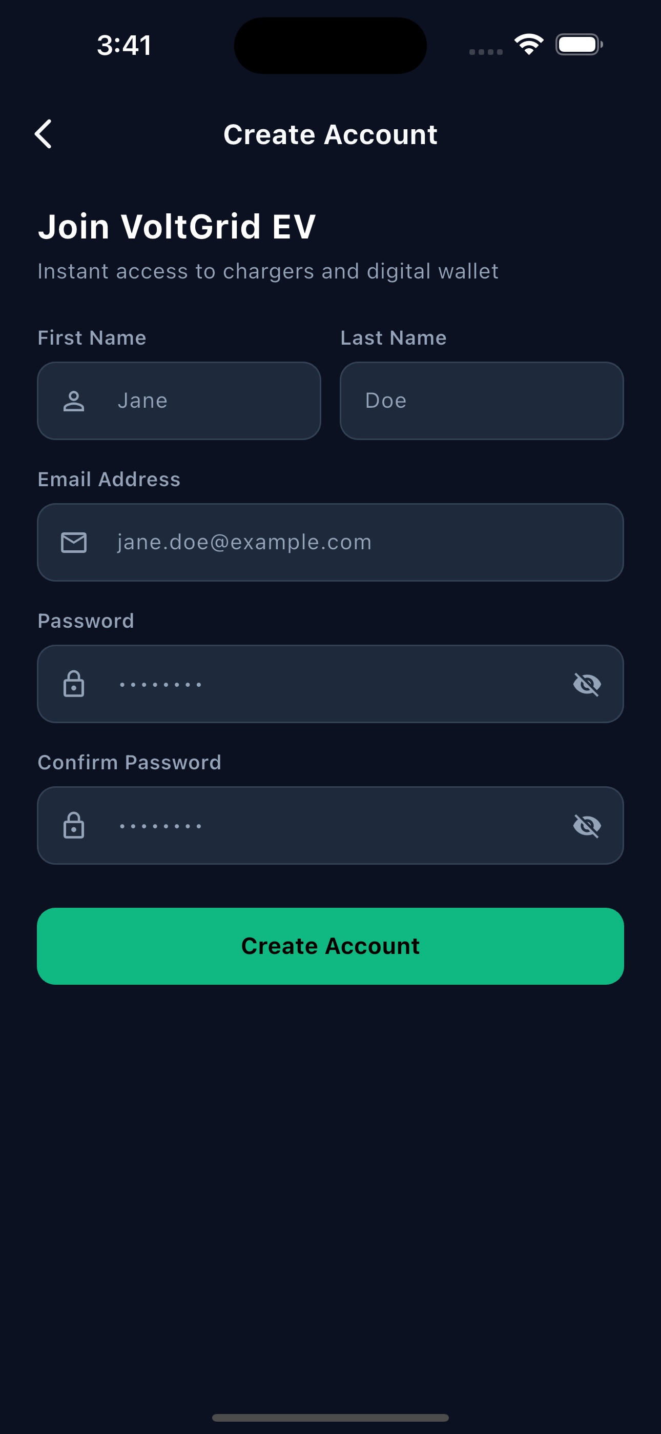 Mobile App Registration