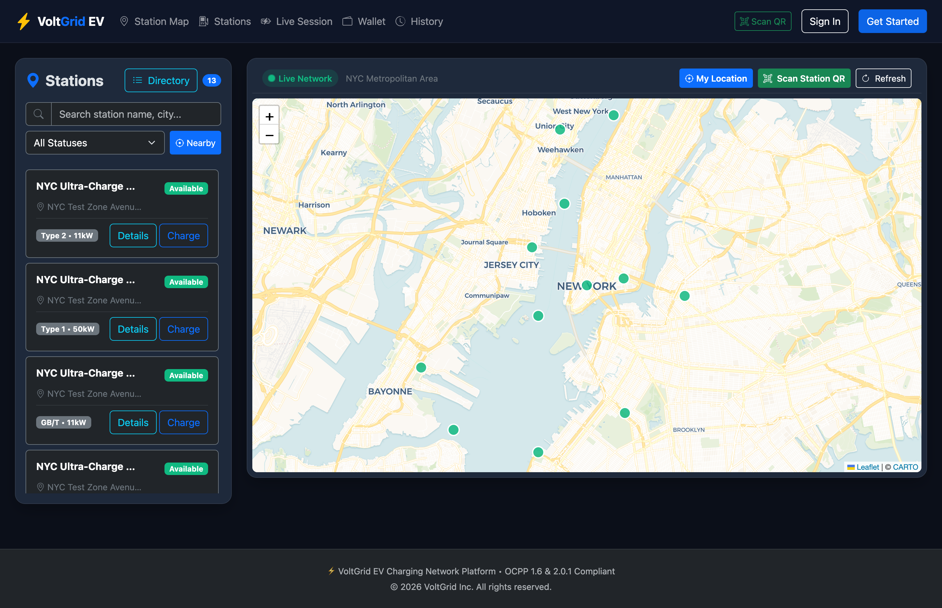 Find Chargers Interactive Map